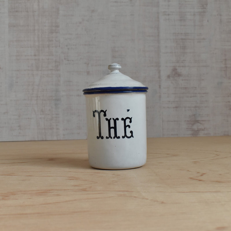 Vintage enamel storage containers - 5 pieces