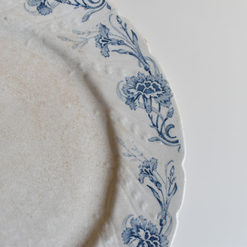 Antique Footed Plate KG Lunéville Kléber