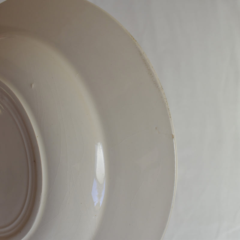 Antique deep plate, Badonviller, Aurore D