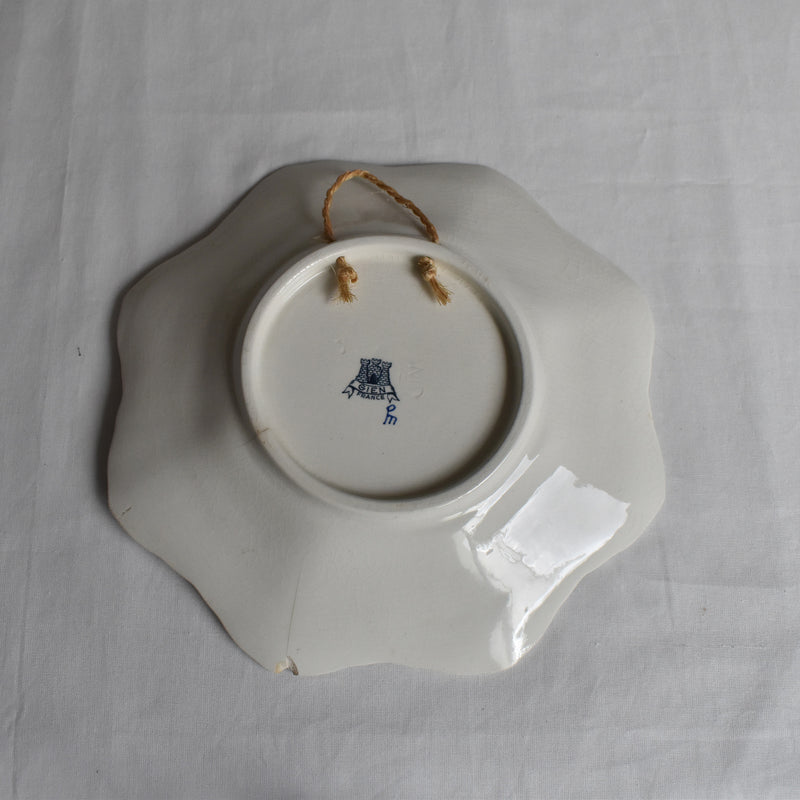 Vintage Wall Plate Gien Cashemire