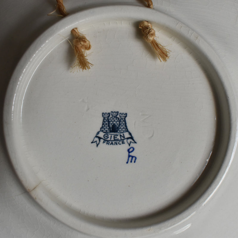 Vintage Wall Plate Gien Cashemire