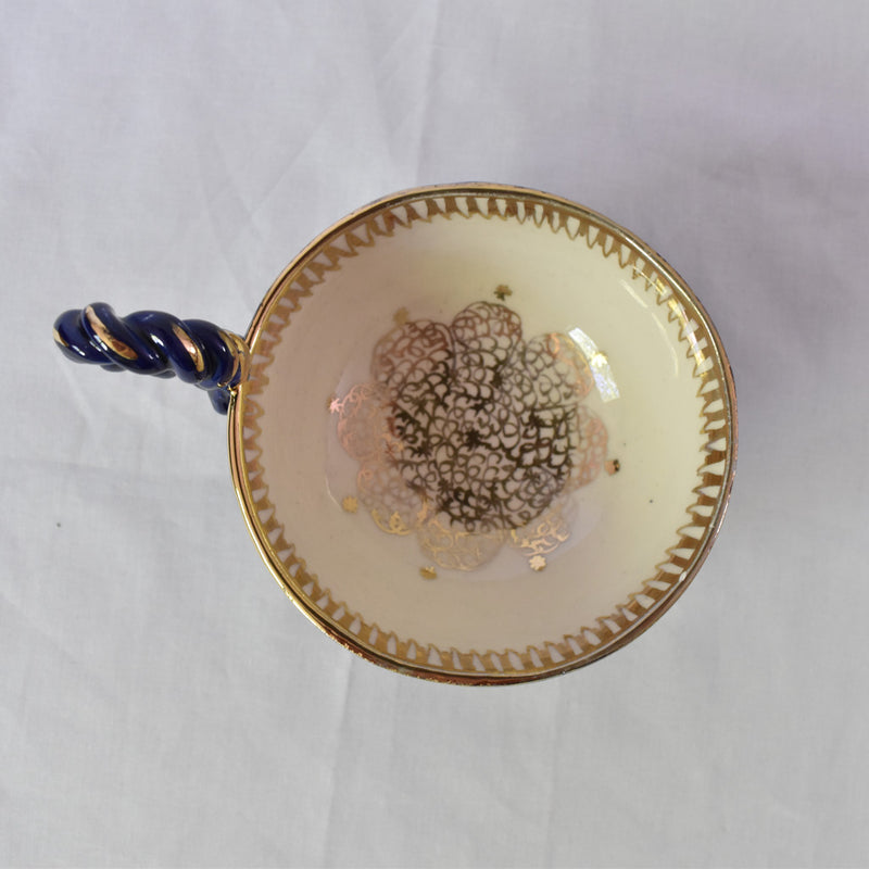 ア.ドラサンヴァル A.Dressinval チョコレートカップ ダークブルー