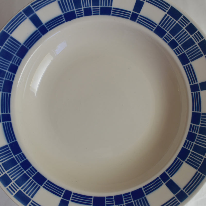 Antique deep plate, Badonviller, Aurore D