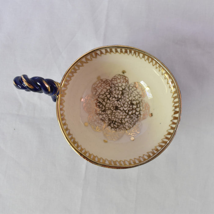 ア.ドラサンヴァル A.Dressinval チョコレートカップ ダークブルー