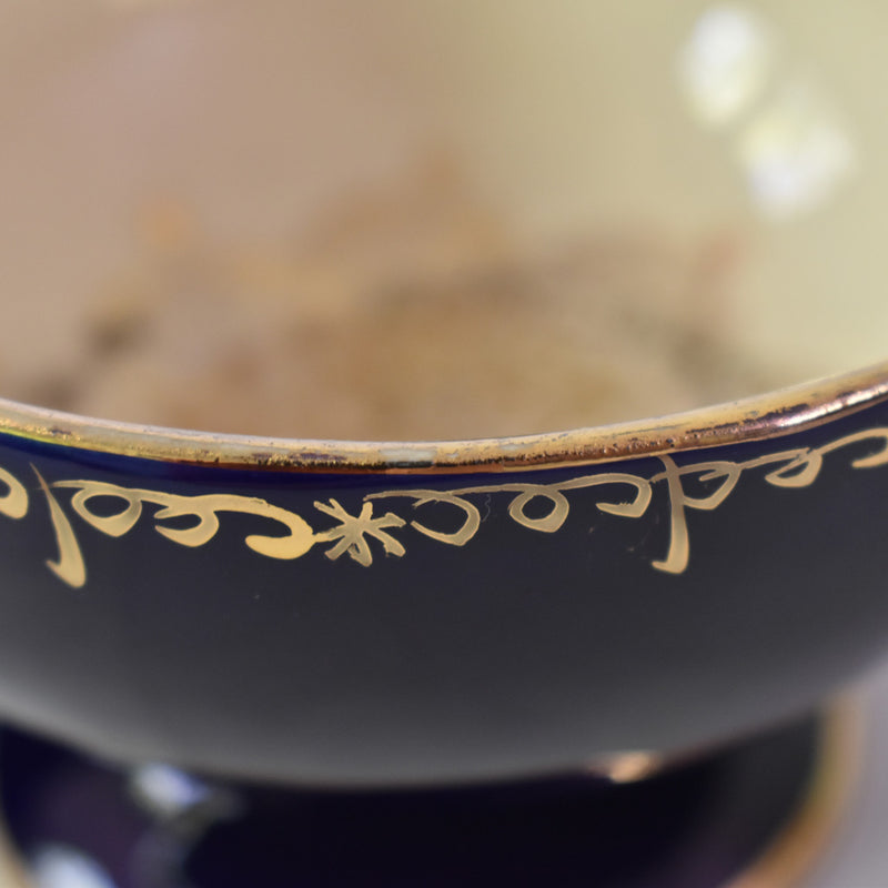 ア.ドラサンヴァル A.Dressinval チョコレートカップ ダークブルー