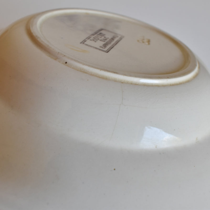Antique Deep Plate U&C Sarreguemines Royat A