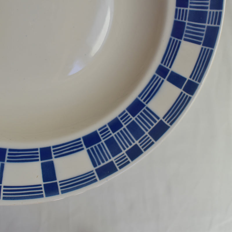 Antique deep plate, Badonviller, Aurore D