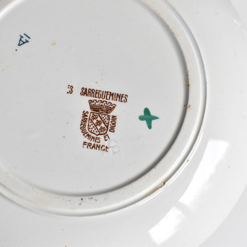 Antique Cup & Saucer Sarreguemines Kyoto B