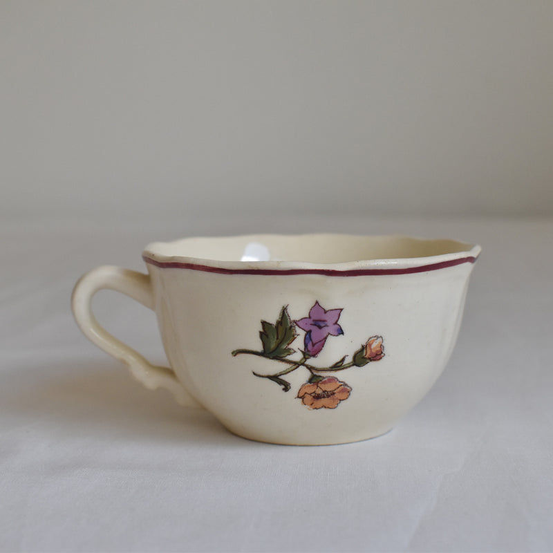 Vintage Cup & Saucer Digoin & Sarreguemines Agreste