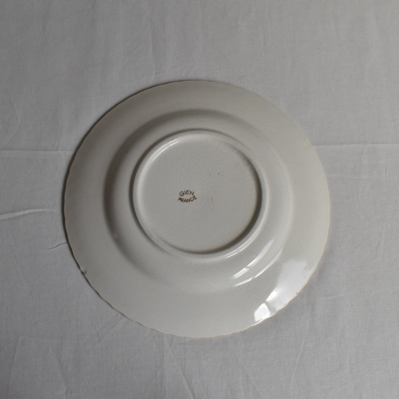 Vintage Dessert Plate Gien Tulipes K