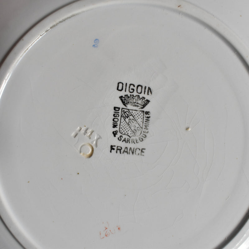 Vintage Dessert Plate Digoin & Sarreguemines 4027 B