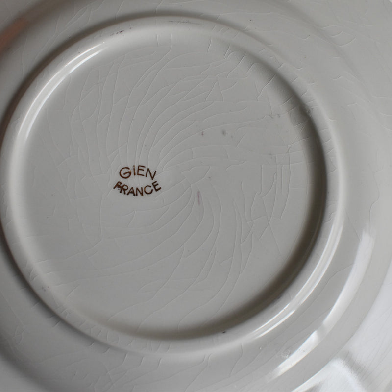 Vintage Dessert Plate Gien Tulipes K