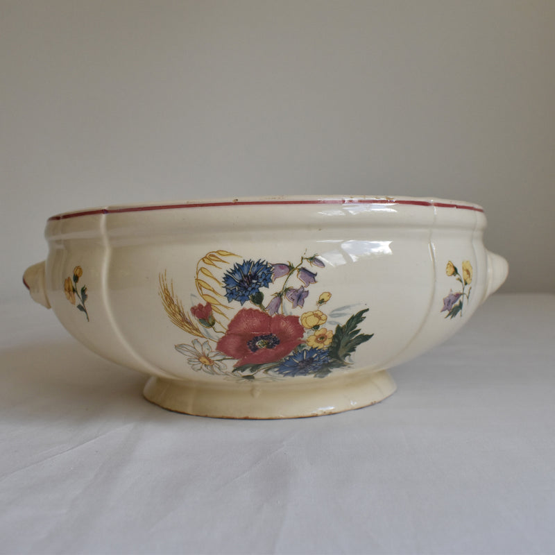 Vintage Salad Bowl Digoin & Sarreguemines Agreste