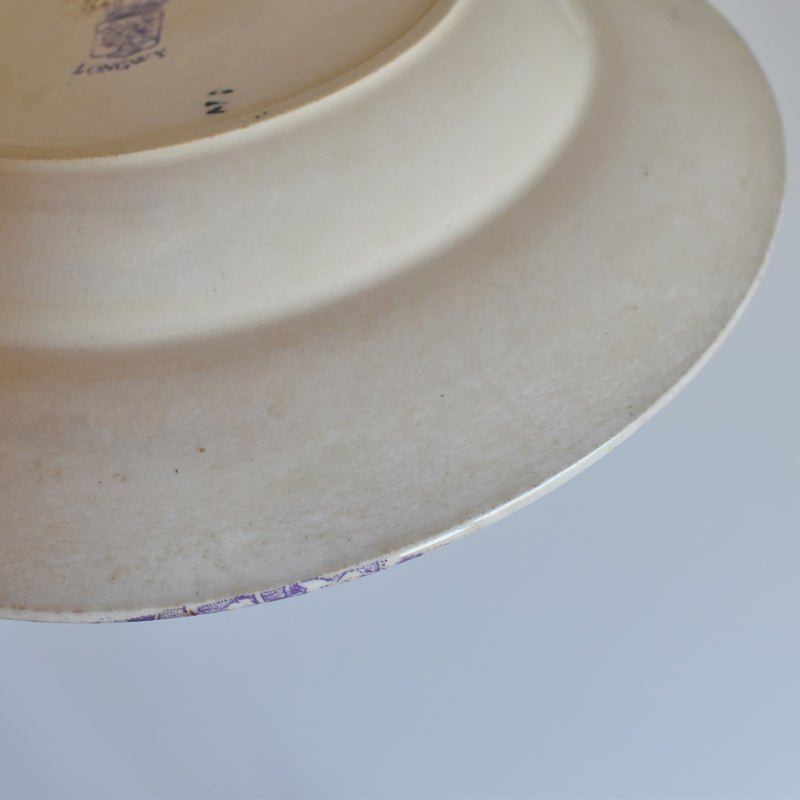 Antique Deep Plate - Ronhui Hanoi (Purple) A