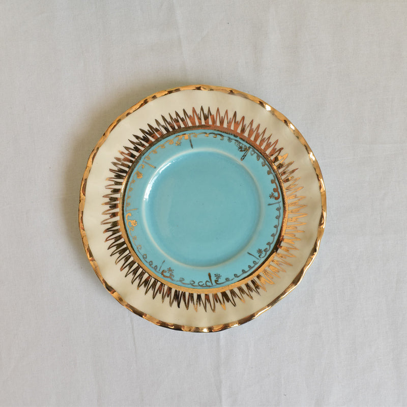 ア.ドラサンヴァル A.Dressinval チョコレートカップ＆ソーサー ライトブルー