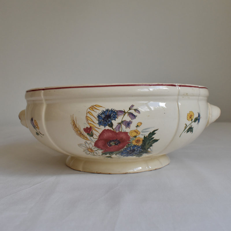 Vintage Salad Bowl Digoin & Sarreguemines Agreste