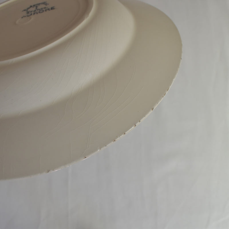 Antique Deep Plate, Badonviller, Aurore E