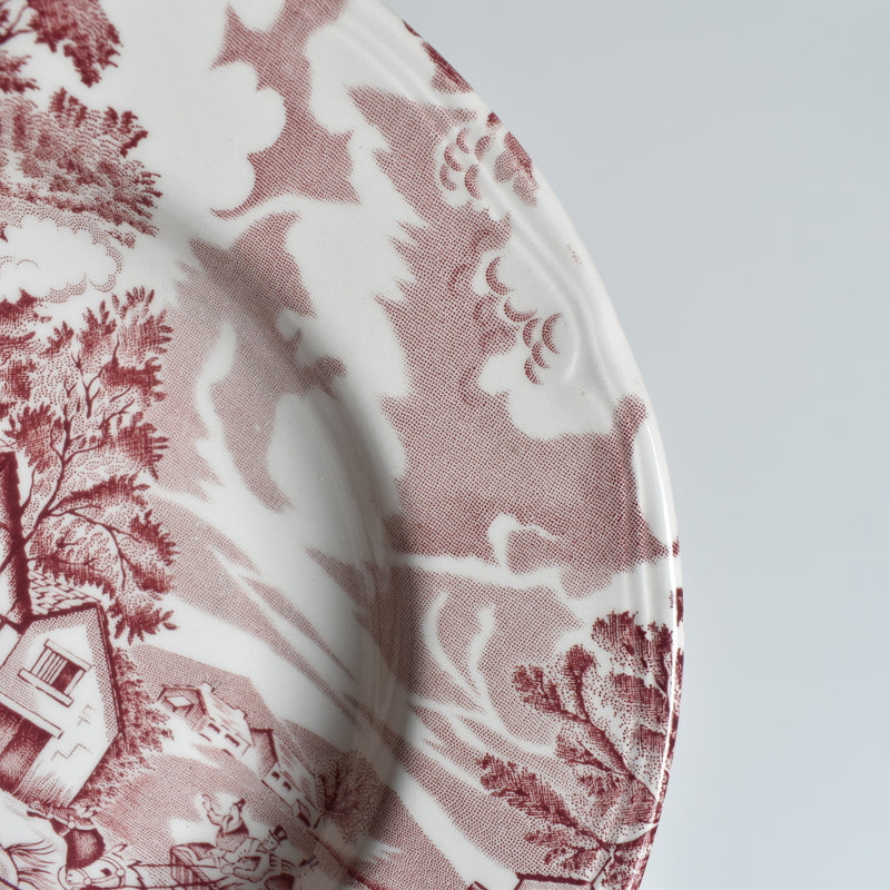 Vintage Deep Dish English Style Rouge C