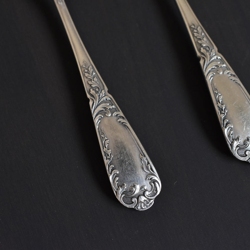 Vintage dessert spoons, A.V. set of 3