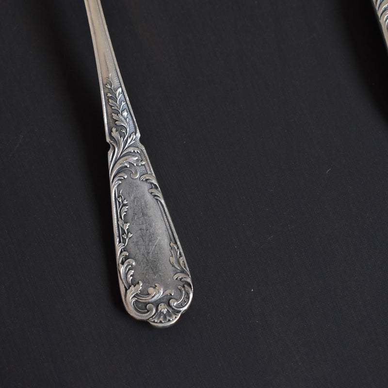 Vintage dessert spoons, A.V. set of 3