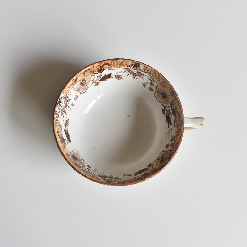Antique Cup & Saucer Sarreguemines Kyoto B