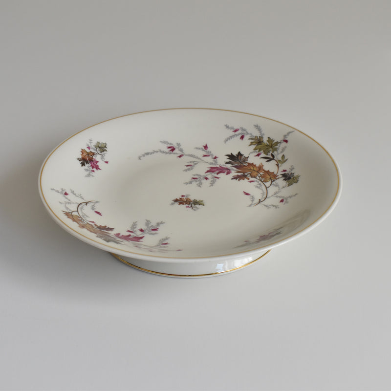 Vintage Footed Plate, Raynaud, Erable