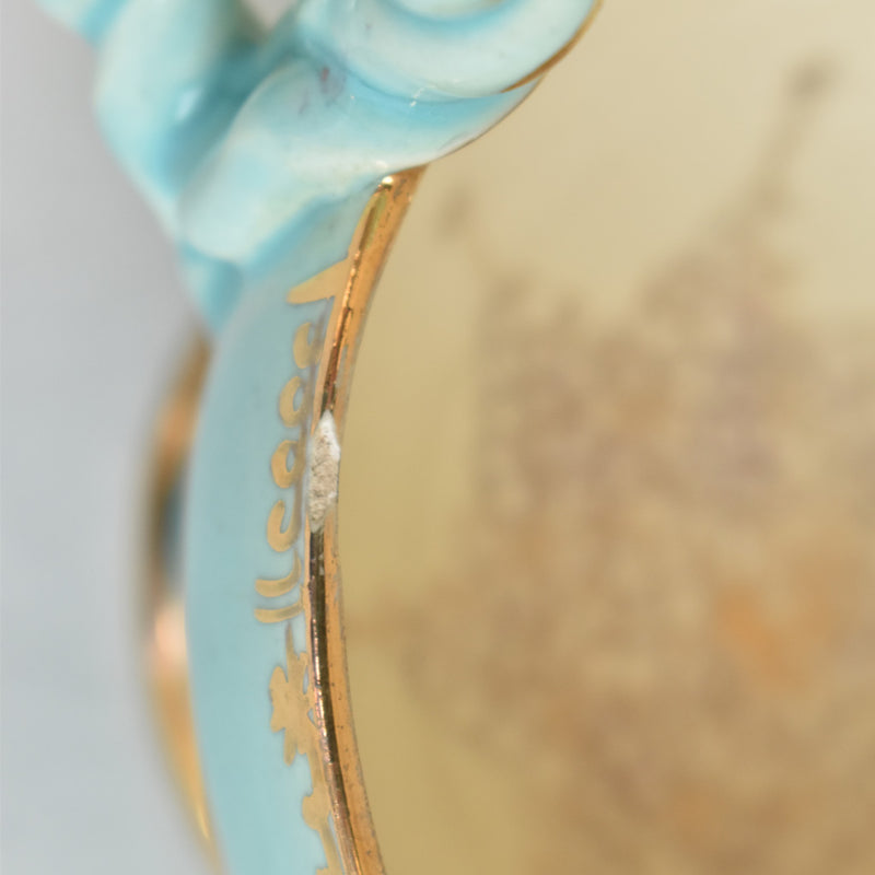 ア.ドラサンヴァル A.Dressinval チョコレートカップ＆ソーサー ライトブルー