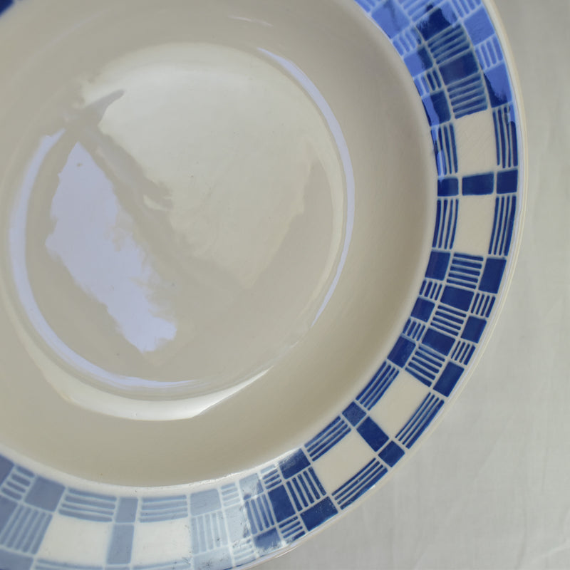 Antique Deep Plate, Badonviller, Aurore E