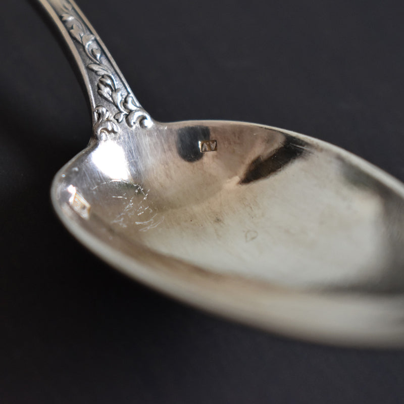 Vintage dessert spoons, A.V. set of 3