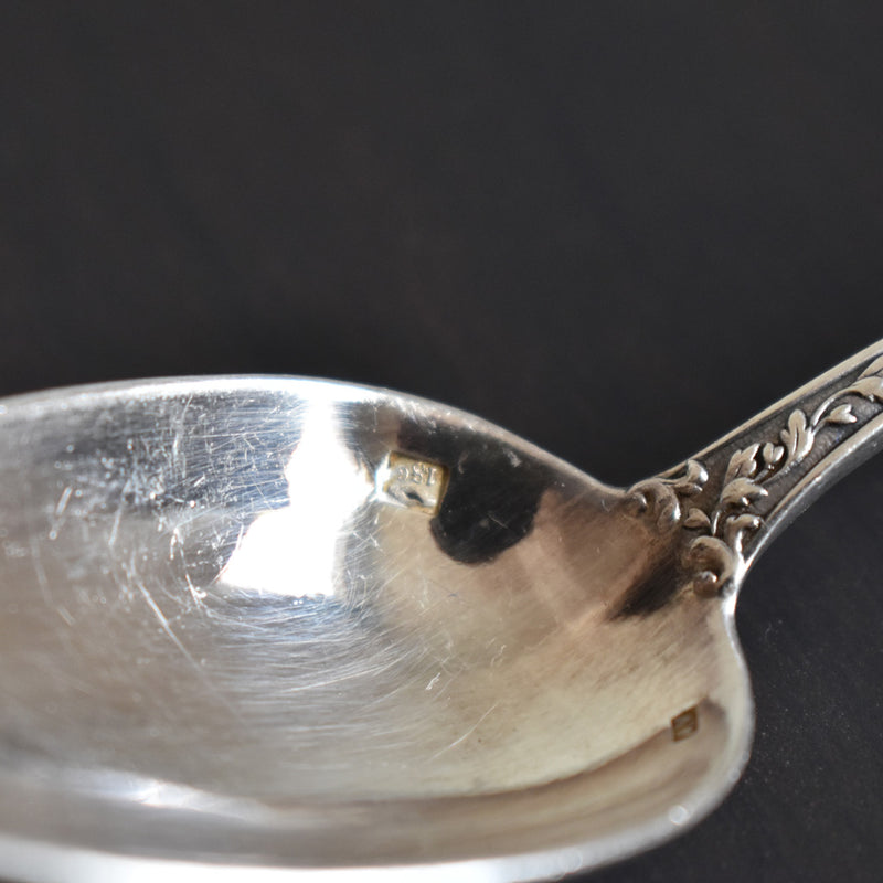 Vintage dessert spoons, A.V. set of 3