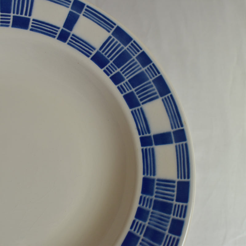 Antique Deep Plate, Badonviller, Aurore E