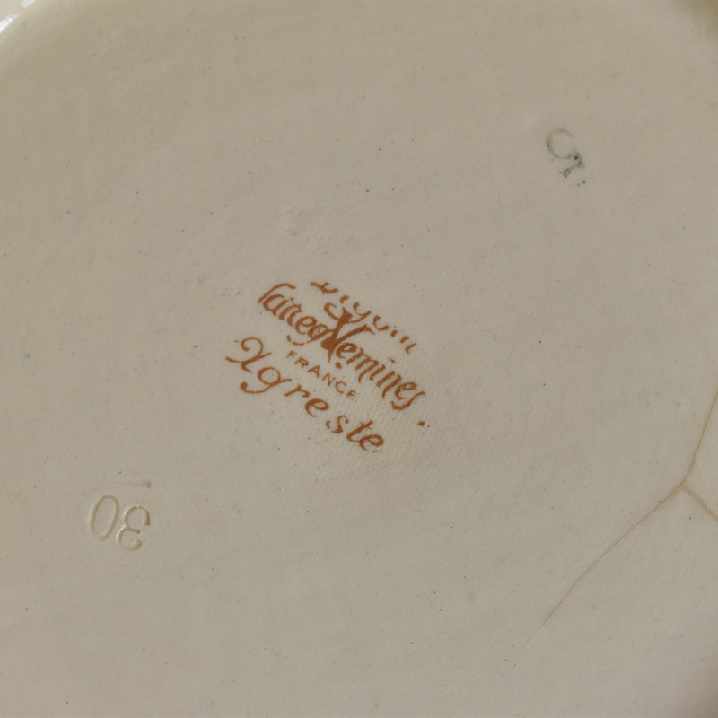 Vintage Salad Bowl Digoin & Sarreguemines Agreste