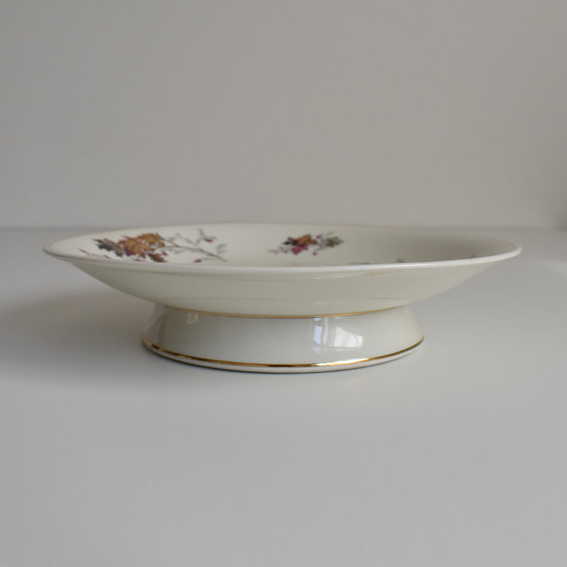 Vintage Footed Plate, Raynaud, Erable