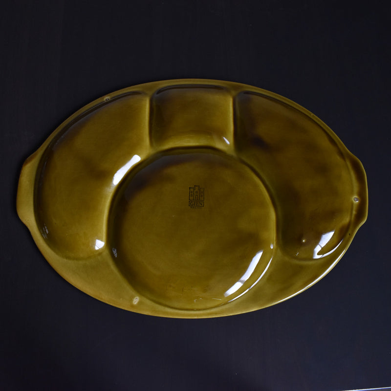 Vintage Oval Plate Gien Barbotine