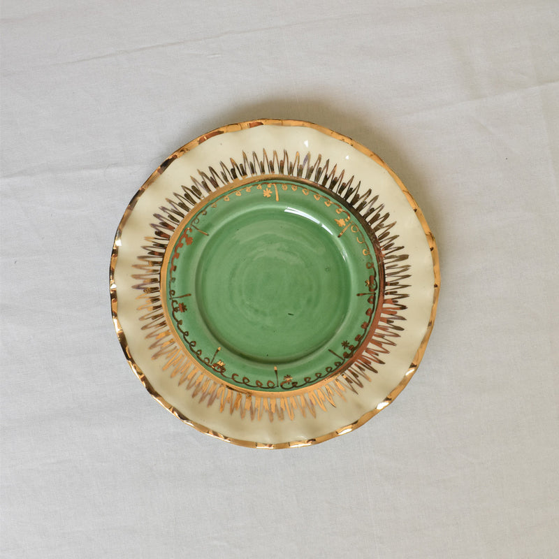 ア.ドラサンヴァル A.Dressinval チョコレートカップ＆ソーサー ライトグリーン