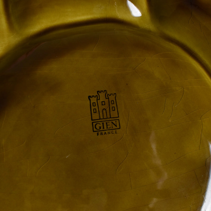 Vintage Oval Plate Gien Barbotine