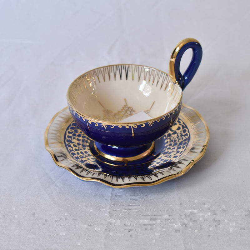 ア.ドラサンヴァル A.Dressinval コーヒーカップ＆ソーサー ブルー A