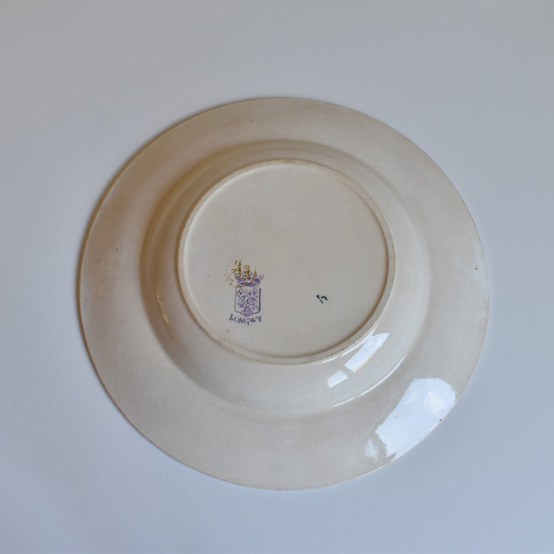 Antique Deep Plate Ron Ui Hanoi (Purple) B