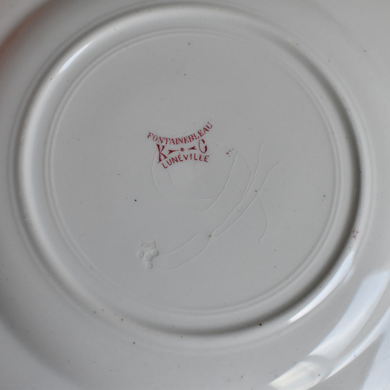 Antique Plate Luneville Fontainebleau D