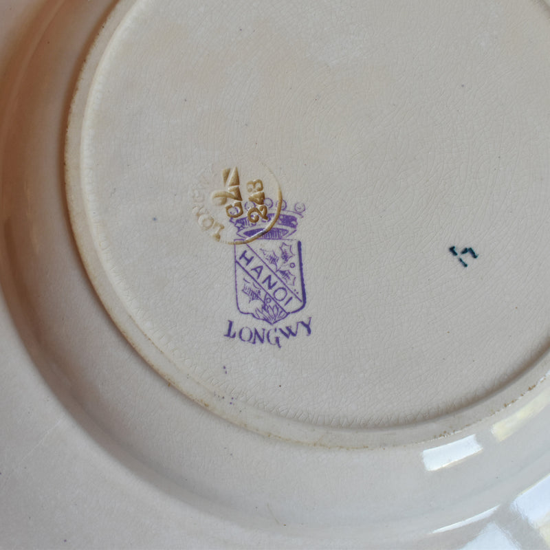 Antique Deep Plate Ron Ui Hanoi (Purple) B