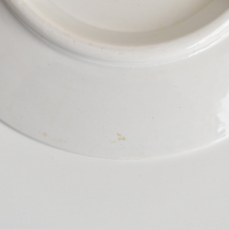 Vintage pedestal plate Digoin & Sarreguemines Poitou