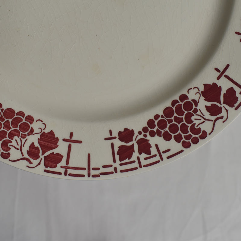Vintage Plate Moulin des Loups Raisin C