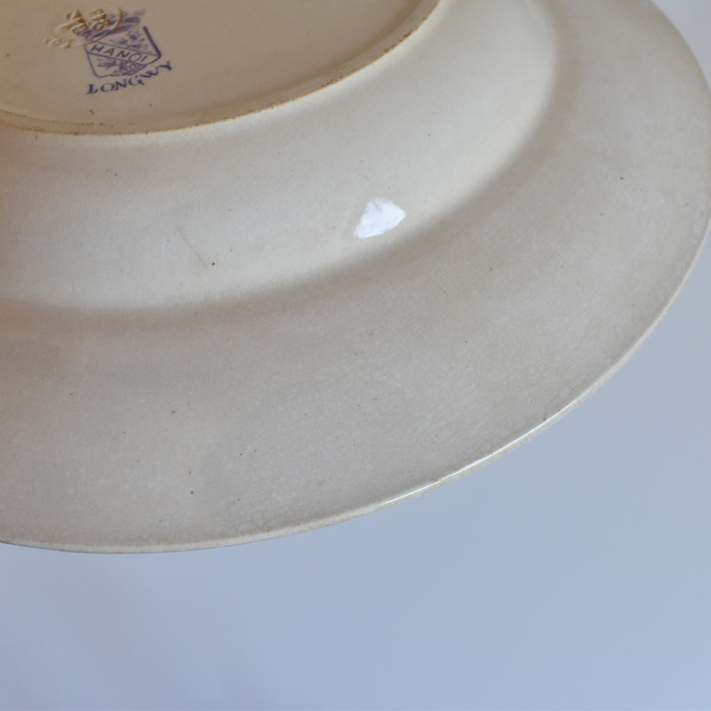 Antique Deep Plate Ron Ui Hanoi (Purple) B
