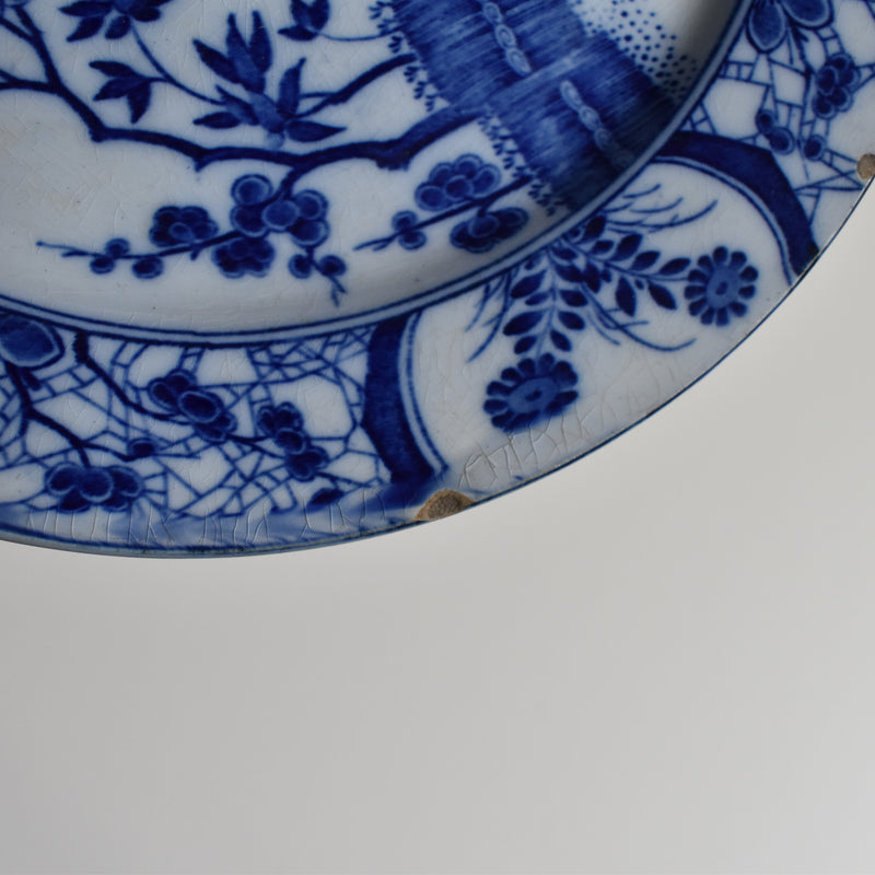 Antique Plate Creil-Montereau "Japon" 21.5cm D
