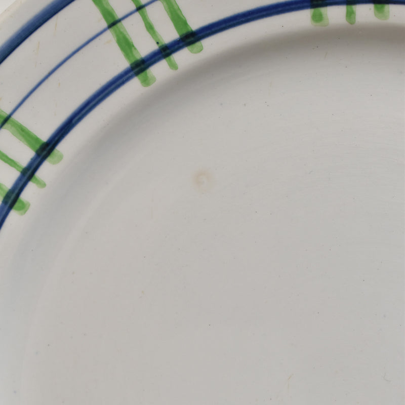 Vintage pedestal plate Digoin & Sarreguemines Poitou