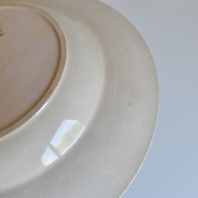Antique Deep Plate Ron Ui Hanoi (Purple) B