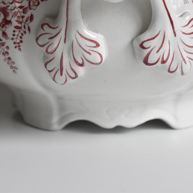 Vintage Soup Tureen, Lunéville Tradition (Red)