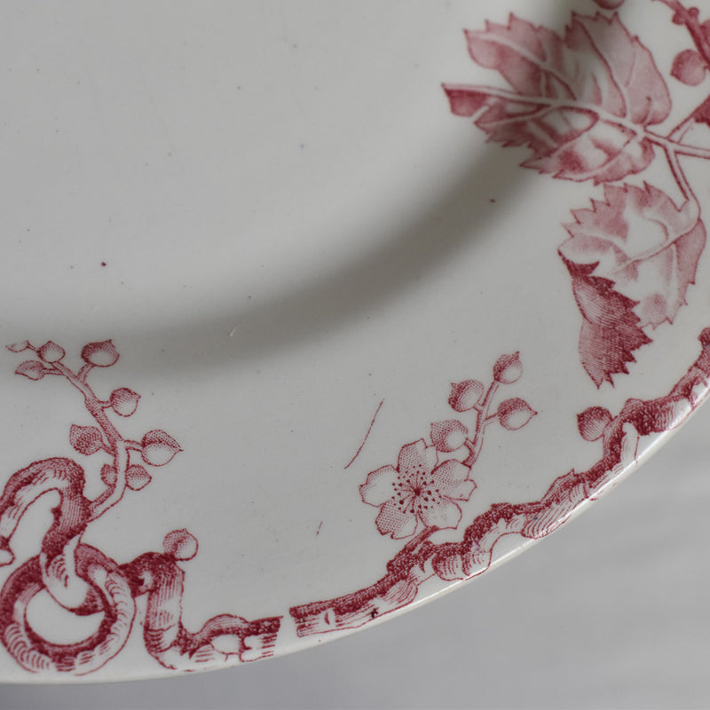 Antique Plate Luneville Fontainebleau D
