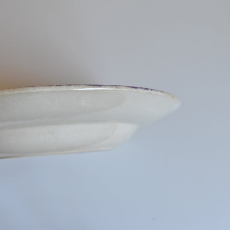 Antique Deep Plate Ron Ui Hanoi (Purple) B