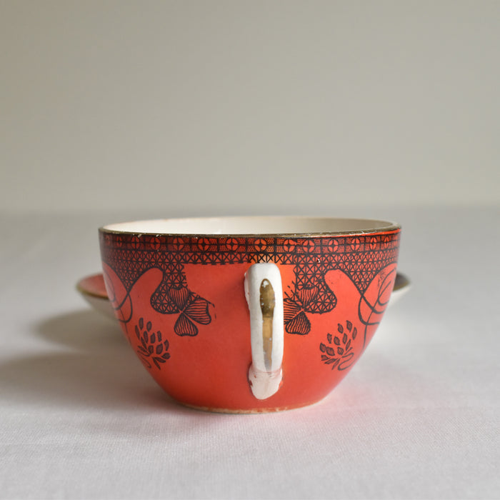 アンティーク カップ&ソーサー サルグミンヌ Trefle A